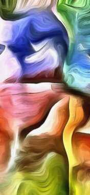 Canlı ve soyut. Renkler ve Gölgeler.