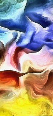 Canlı ve soyut. Renkler ve Gölgeler.