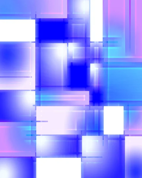 Abstract Patroon Mondriaan Stijl Weergave — Stockfoto