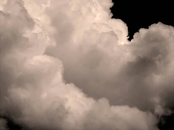 Air Fluffy Cumulus Cloudscape — Fotografia de Stock