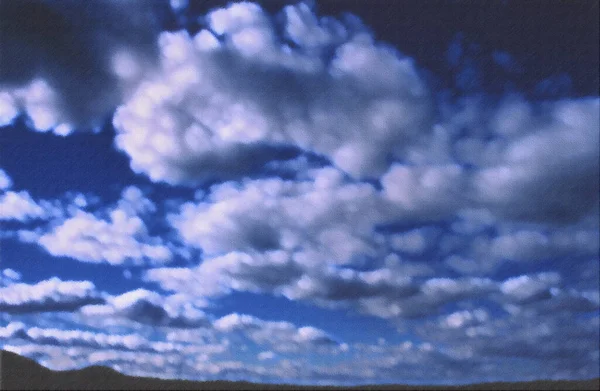 Vzduch Chlupatý Cumulus Cloudscape — Stock fotografie