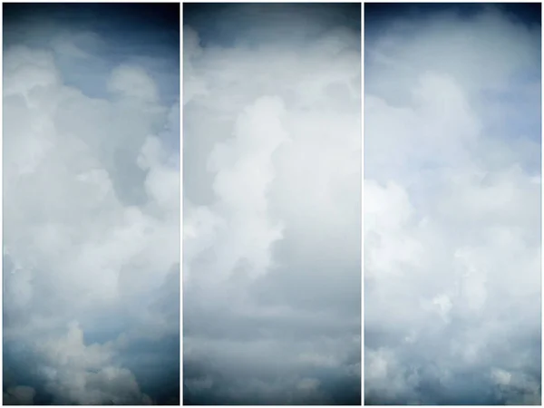 Beautiful Cumulus Clouds Sky — Stock Photo, Image