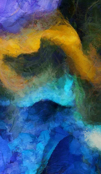 Muted Abstrakt Målning Pastellfärger Rendering — Stockfoto