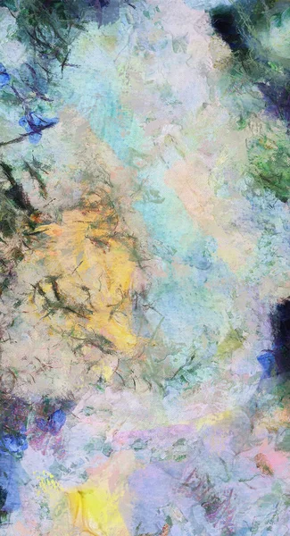 Pintura Abstrata Colorida Óleo Sobre Tela Renderização — Fotografia de Stock