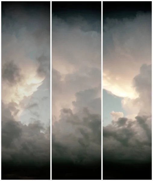 Nuvens Cúmulos Bonitas Céu — Fotografia de Stock