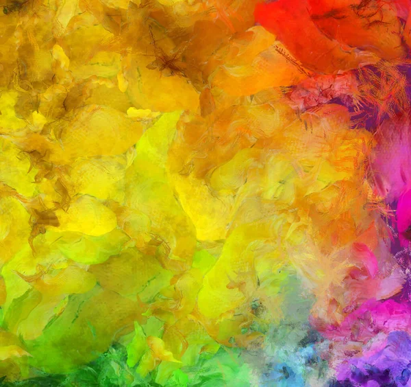 Bright Colorful Abstract Painting Rendering — Stock Photo, Image