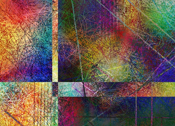 Abstracción Colorida Líneas Fluidas Movimiento Color Renderizado — Foto de Stock