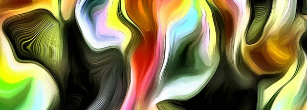 Абстракция Многоцветности Линий Рендеринг — стоковое фото