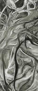 Gri tonların akışkan çizgileri.