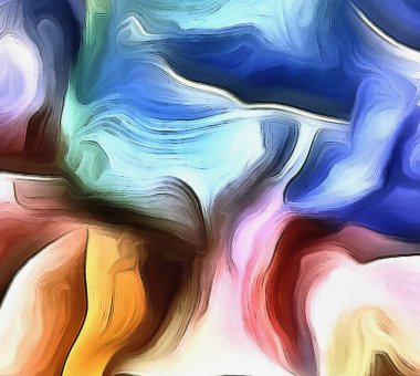 Canlı ve soyut. Renkler ve Gölgeler.