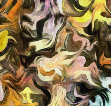 Renk hareketinin akışkan çizgileri.