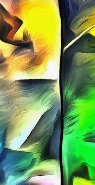Canlı ve soyut. Renkler ve Gölgeler.