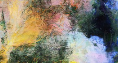 Renkli soyut resim. Sönük renkler.