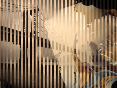 Manhattan Köprüsü, gökyüzüne yükselen bedenler.