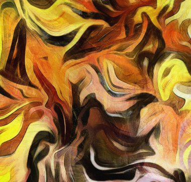 Renk hareketinin akışkan çizgileri.