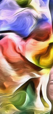 Canlı ve soyut. Renkler ve Gölgeler.