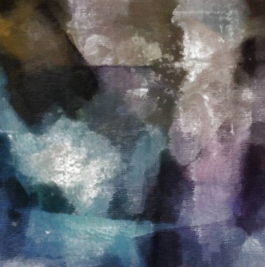 Pastel renklerde sessiz ve soyut bir resim. 3B görüntüleme