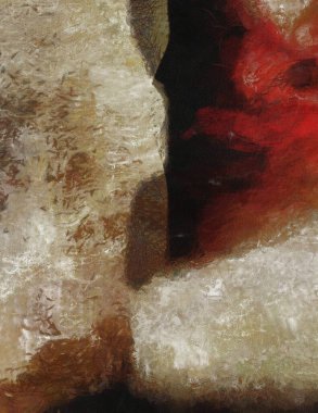 Soyut boyama. Sönük renkler.