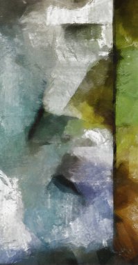 Soyut boyama. Sönük renkler.