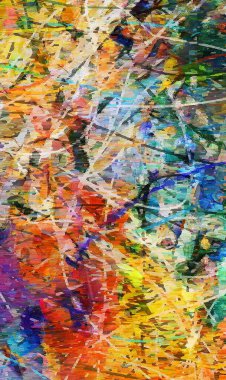 Renkli soyut resim. 3B görüntüleme