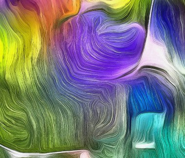 Canlı ve soyut. Renkler ve Gölgeler.