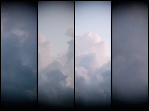 Nuvens Cúmulos Bonitas Céu — Fotografia de Stock