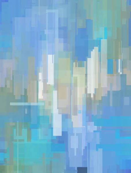Abstrakt Geomerisk Bakgrund Mjuk Blå Nyans Rendering — Stockfoto