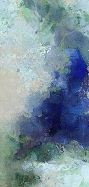 Pintura Abstrata Silenciada Azure — Fotografia de Stock
