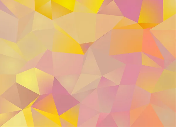 Abstract Polygonal Background Pink Yellow Soft Colors Rendering — Zdjęcie stockowe