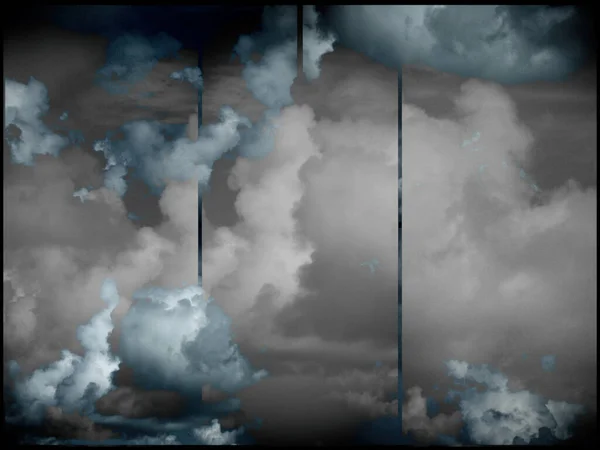 Beautiful Cumulus Clouds Sky — Stock Photo, Image