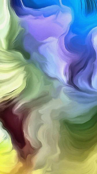 Pintura Abstrata Colorida Pinceladas Suaves — Fotografia de Stock