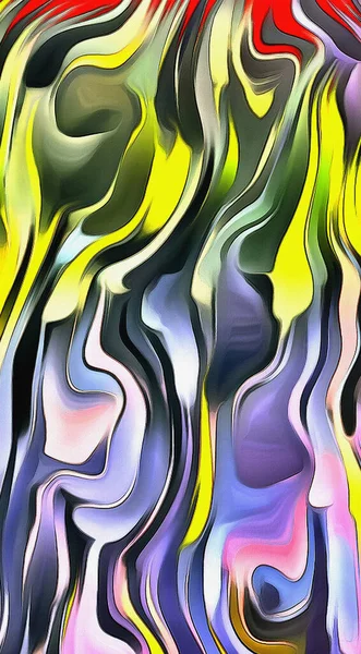 Swirling Color Abstract Renderizado — Foto de Stock