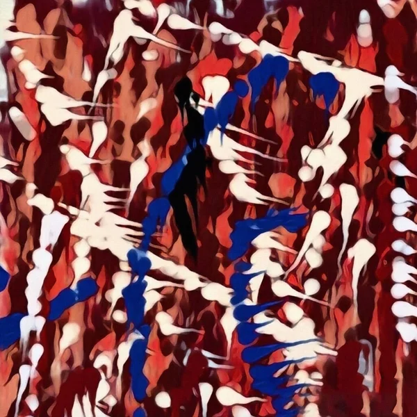 Абстрактные Картины Холсте Мазки Кисти Рендеринг — стоковое фото