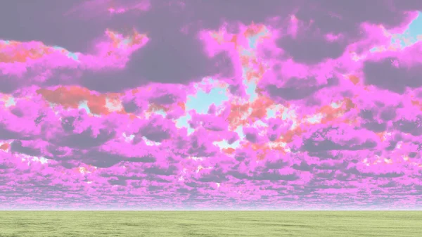 Kolorowe Chmury Nad Horyzontem — Zdjęcie stockowe