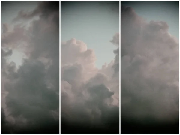 Όμορφα Πυκνά Σύννεφα Στον Ουρανό — Φωτογραφία Αρχείου