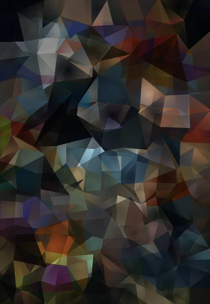 多角形の鮮やかな色の背景 — ストック写真