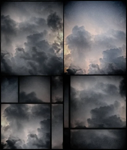 Bulutlu Soyut Geometri Arkaplanı — Stok fotoğraf