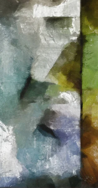 Soyut boyama. Sönük renkler.