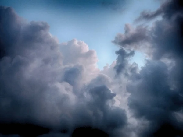 Beautiful Cumulus Clouds Sky — Stock Photo, Image