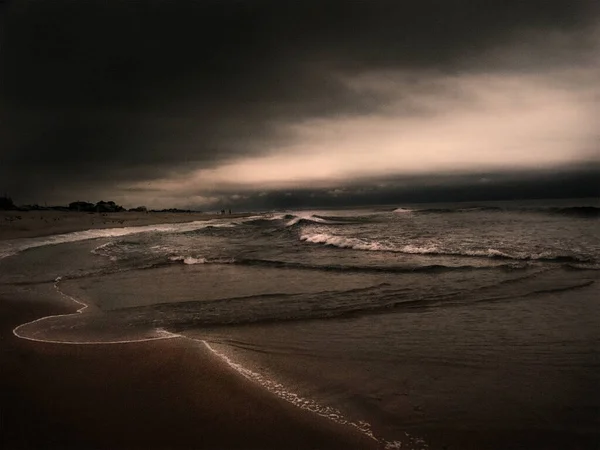 Malá Osada Pobřeží Oceánu — Stock fotografie