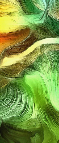 Abstrakt Maleri Livaktige Farger Grønt – stockfoto