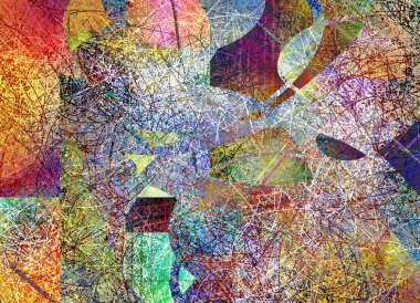 Renk hareketinin renkli Soyut Akışkan çizgileri. 3B görüntüleme