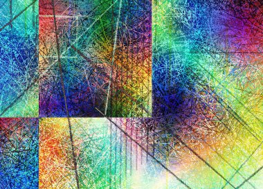 Renk hareketinin renkli Soyut Akışkan çizgileri. 3B görüntüleme