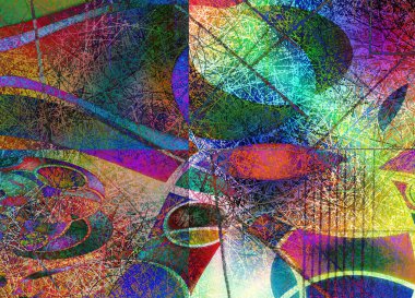 Renk hareketinin renkli Soyut Akışkan çizgileri. 3B görüntüleme