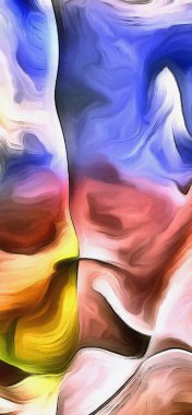 Canlı ve soyut. Renkler ve Gölgeler.