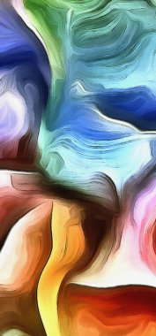 Canlı ve soyut. Renkler ve Gölgeler.