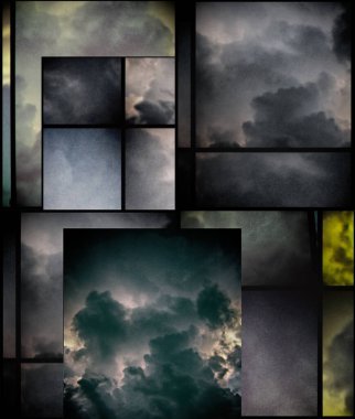 Bulutlu soyut geometri arkaplanı