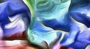 Canlı ve soyut. Renkler ve Gölgeler.