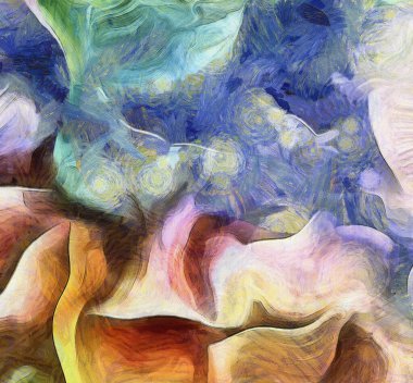 Canlı ve soyut. Renkler ve Gölgeler.