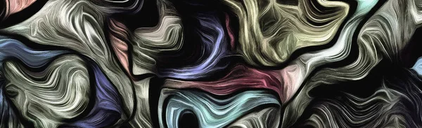 色の動きの流体ライン 鈍い色 — ストック写真